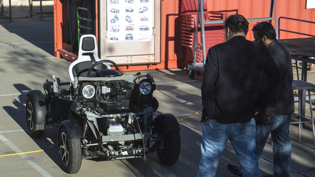 Backlot of CCA with Renault
