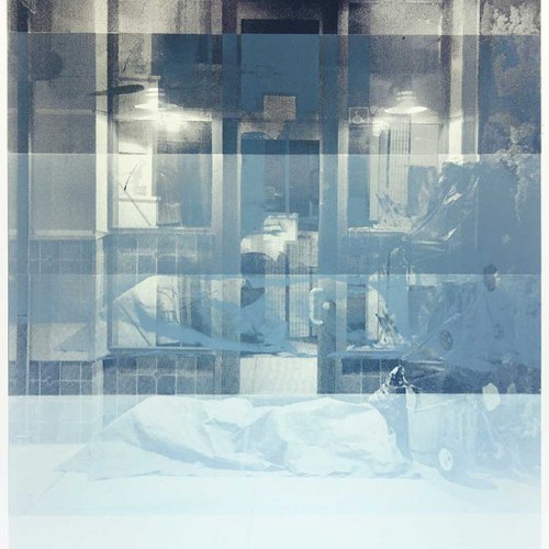 "Normal Activity" by Vlada Dronova - (Printmaking - Spring 2016)