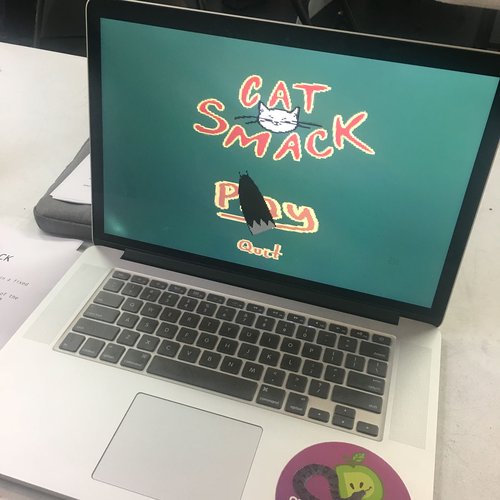 Cat Smack, a game by students Dimitri Zampathas, Lydia Bialkowski, and Sabrina Spencer in the Gaming Science course.