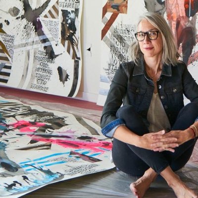 Alumna Alexandra Grant in her studio.