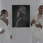 Alicia Keys and Kasseem "Swizz Beatz" Dean give ARTnews a tour of their art collection. Photo by Joshua Greyer/ARTNEWS.
