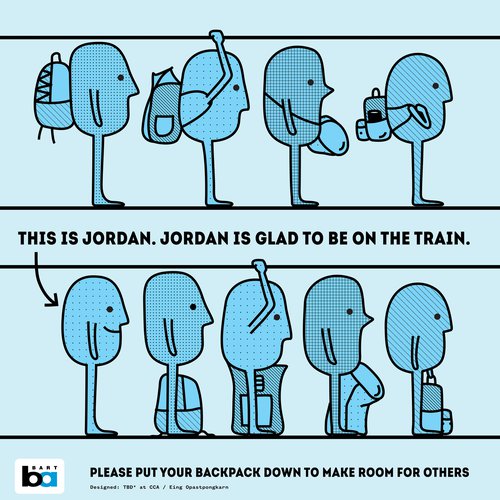 Graphic design students create BART etiquette posters_header_SD