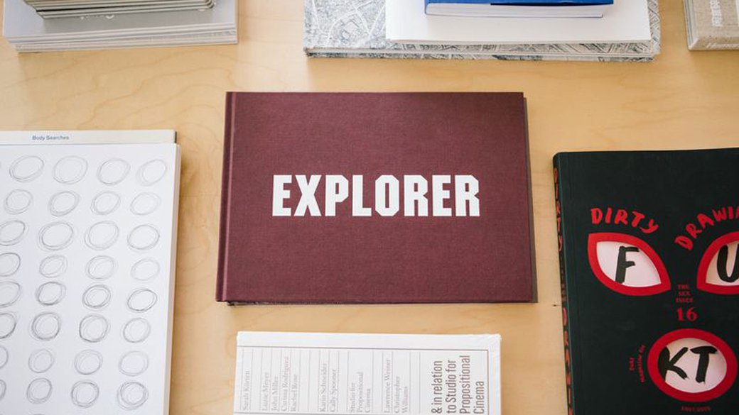 'Explorer' book at CCA's YCBA located Curatorial Research Bureau ___Beyond the studio and into the world_ horizontal feature_MB