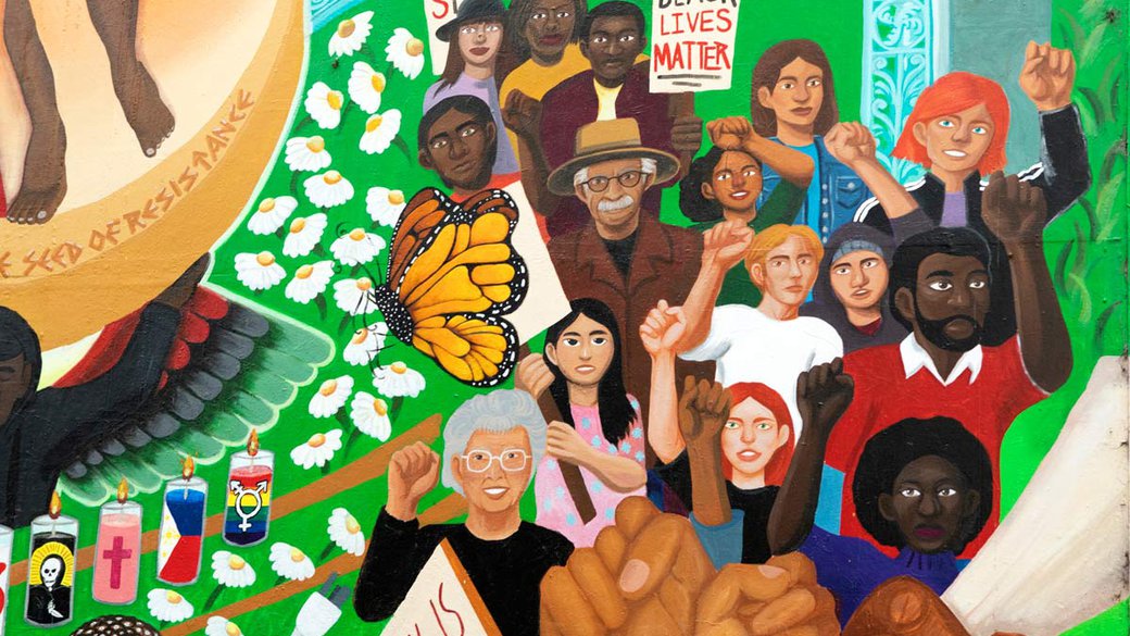 Oakland Mural close-up