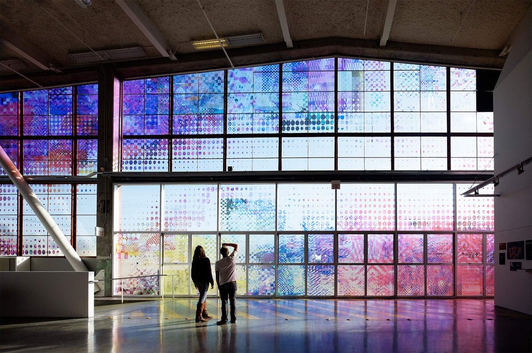 Image of Gregory Hurcomb installation in the nave 'These Marks.'