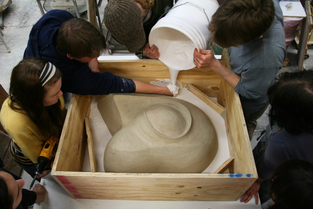 CAPL ENGAGE students working on ceramic bird houses for Año Nuevo Wildlife Sanctuary