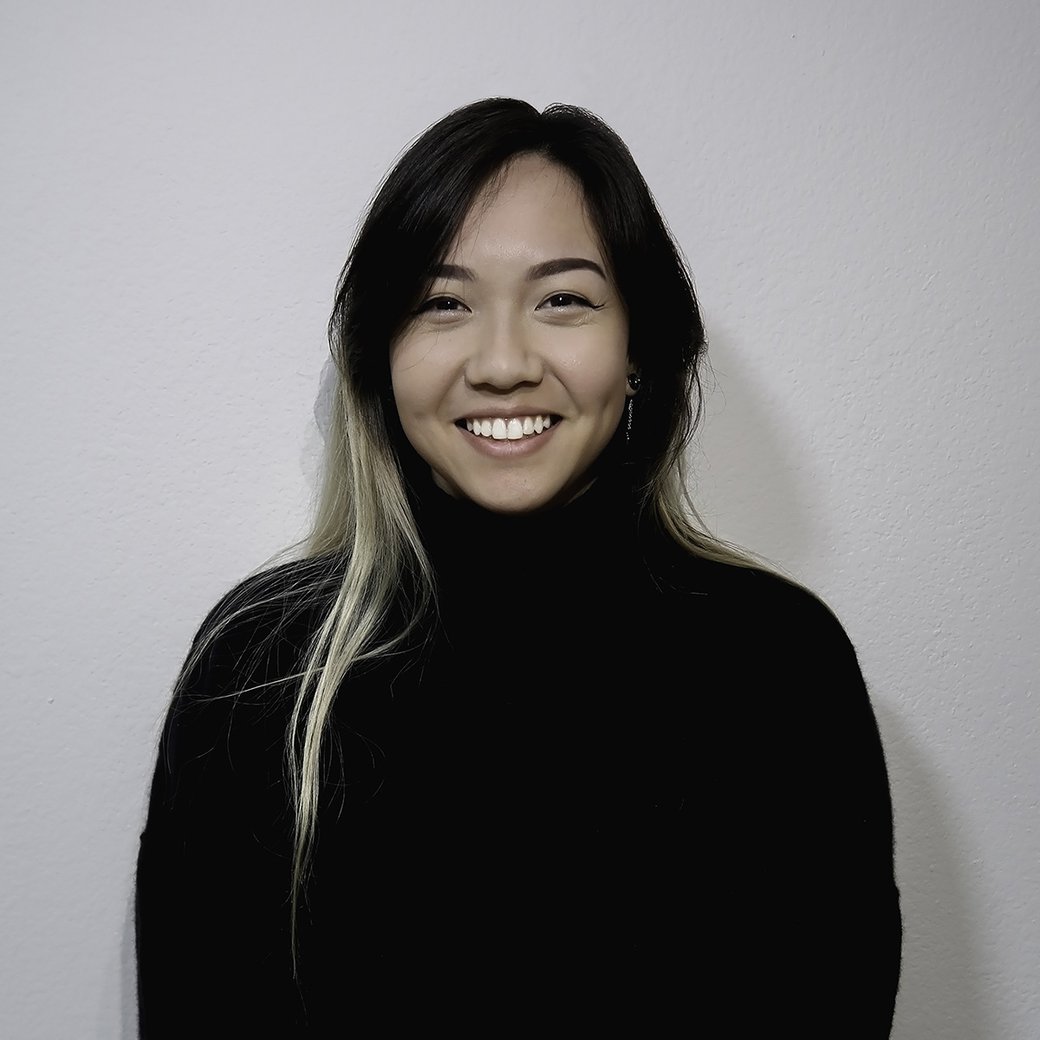 A headshot of graduate student speaker Lina Kudinar against a white background.