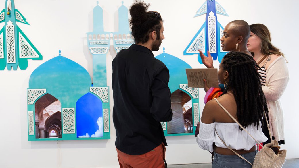 Image of CCA 2018 MFA Thesis Exhibition guests