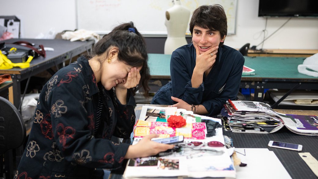 Sajida Silva and Yesenia Villaseñor take a break between final reviews to talk about how their work with Remake has shaped their design practice and their time at CCA.