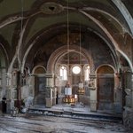 Aa large deteriorating, abandoned church where Gone are the Days of Shelter and Martyr was filmed.