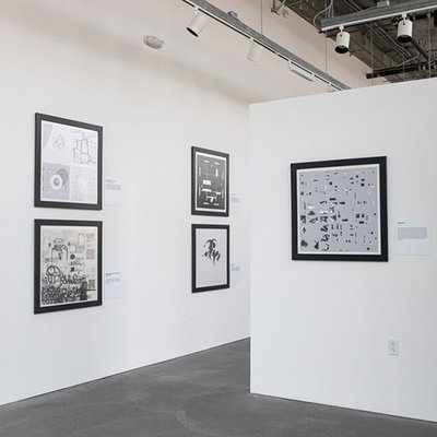An installation view of “Drawing Codes: Experimental Protocols of Architectural Representation, Volume II” (2021)