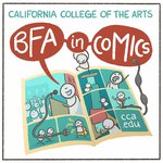 An illustration by alum Meggie Ramm (MFA Comics 2017) for the new BFA in Comics program