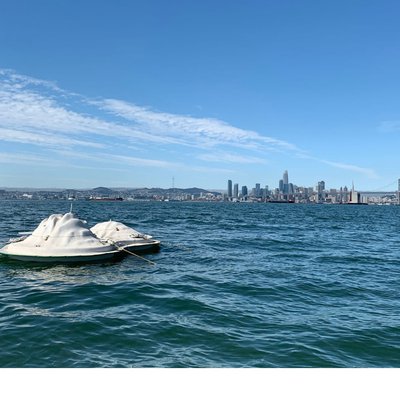 CCA Float Lab prototype in the San Francisco Bay.