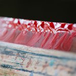 Paint on silkscreen brush