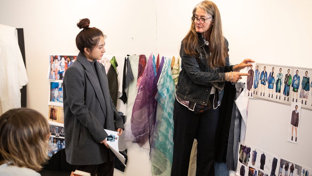 Fashion Class 3 Critique with Faculty member Linda Grose