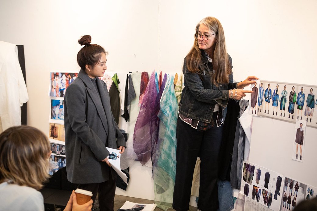 Fashion Class 3 Critique with Faculty member Linda Grose