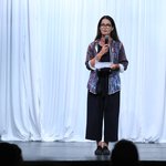 chair Lynda Grose speaking at 2018 Fashion Experience.