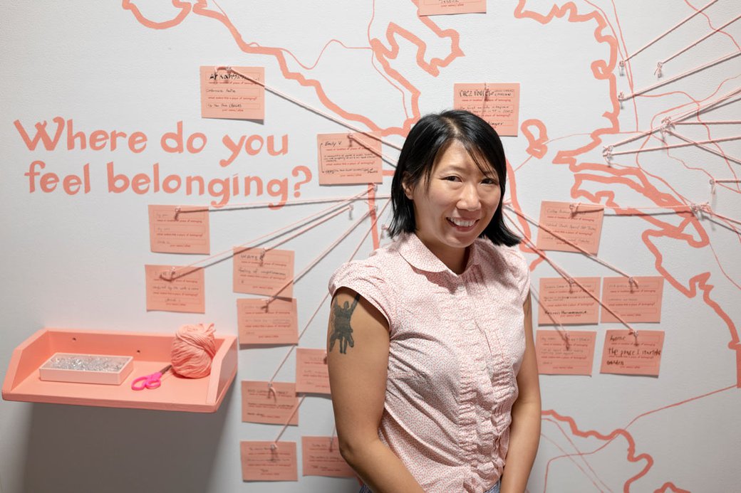 Participant at "Take Action / A For Liberties Exhibition at Hubbell Street galleries.