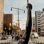 Review of alum Hank Willis Thomas' 22-foot public sculpture in The New York Times