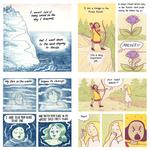 Two illustrated pages from graphic novel Other Ever Afters.