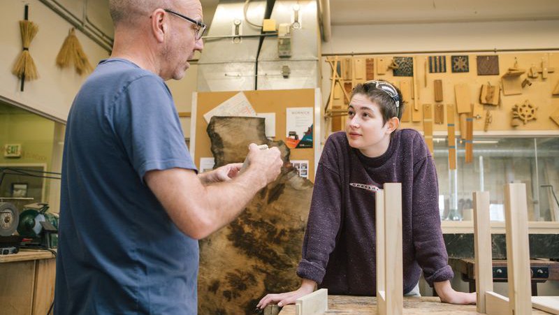 Furniture Chair helps student